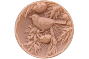 GRAINRAIN Silicone Soap Molds Kit l Soap Making Supplies l Moldes de Silicona para Resina l Candle Making Silicone Molds (Bird 11326)