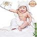 Bamboo Hooded Bath Towels For Baby (Kids) - Hypoallergenic Extra Soft Water Absorbent Towel Large Fibers 35''x35''- Keeps Baby Quick-Dry and Warm - Sized for Newborn, Infant, Toddler & Kids By Tacoki