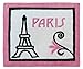 Paris French Eifell Tower Accent Floor Rug by Sweet Jojo Designs