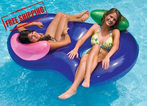 ProfitableShop Inflatable Pool Lounger Float Tube Swimming 2 Person Water River Raft Toy Summer