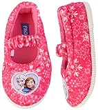 Disney Frozen Elsa Anna Girl's Pink Warm Comfort Indoor Slipper (Toddler/Youth)