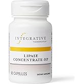 Integrative Therapeutics Lipase Concentrate-HP - Enzyme Supplement for The Digestion of Fats - Nutrient Absorption & GI Tract Health Support* - Dairy-Free & Vegan - 90 Count (45 Servings)