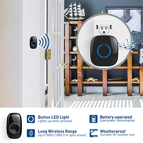 4 SadoTech+Wireless+Doorbell+Operating+Batteries