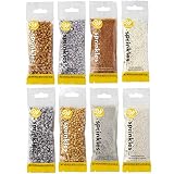 Wilton Silver and Gold Sprinkles Dessert Decorating Set, 8-Piece