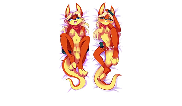 furry body pillow case