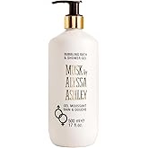 Musk Bubbling Bath and Shower Gel by Alyssa Ashley for Unisex - 16.9 oz Shower Gel