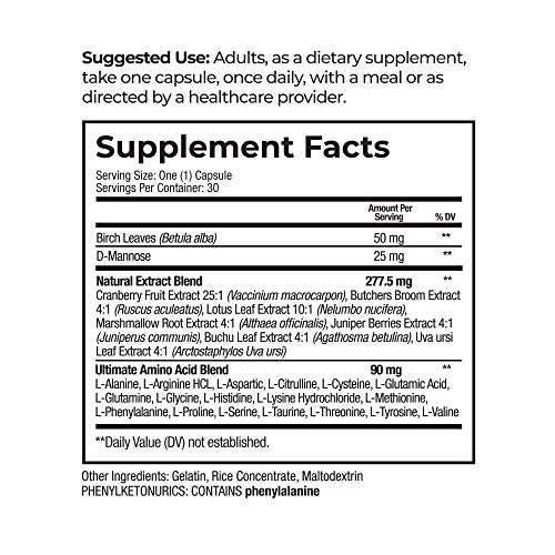 Ultranol Total Bladder Support Natural Cranberry Supplement for