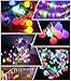 Colored Led Globe String Lights - 100 Mini LED Christmas Lights 8 Modes Remote Control Waterproof Plug in For Indoor Outdoor Home Garden Patio Party Holiday Decoration (44Ft )