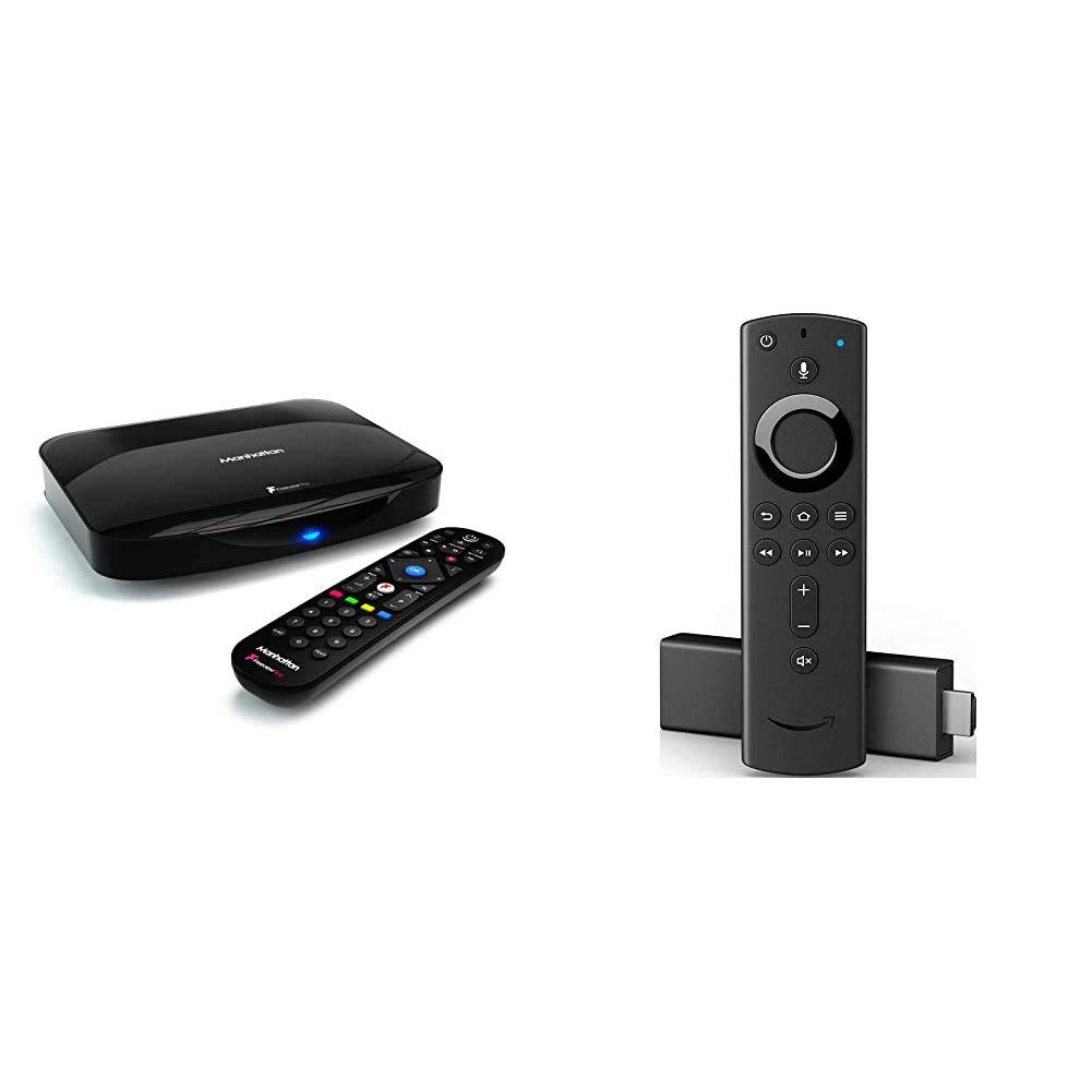 Manhattan T3-R Freeview Play 4K Smart Recorder 1TB & Fire TV Stick 4K Ultra HD with Alexa Voice Remote | streaming media player