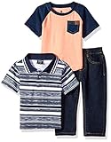 American Hawk Baby Boys Polo Shirt, T-Shirt and Pant Set (More Styles Available)