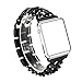 For Apple Watch Band, Wearlizer Stainless Steel Watch Band Replacement Strap for Both Apple Watch Series 1 and Series 2 - 42mm Black