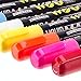 Liquid Chalk Markers, 12 Color Pen Set, Neon, Gold & Silver, 6mm Reversible Bullet/Chisel Tips, Easy Use Easy Clean, Free Tweezers, 40 Free Sticker Labels, BONUS Drawstring Bag