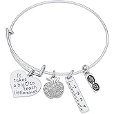 Infinity Collection Teacher Bracelet, Teacher Jewelry, Teacher Gift - Show Your Teacher Appreciation