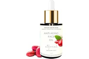 Noor,s Skincare. Face Oil for Glowing Skin & Gua Sha Massage, 100% Natural with Rosehip, Jojoba, Argan & Vitamin E, Anti Agin
