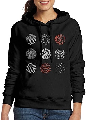 UFBDJF20 Twenty One Pilots Hoodie For Women L Black