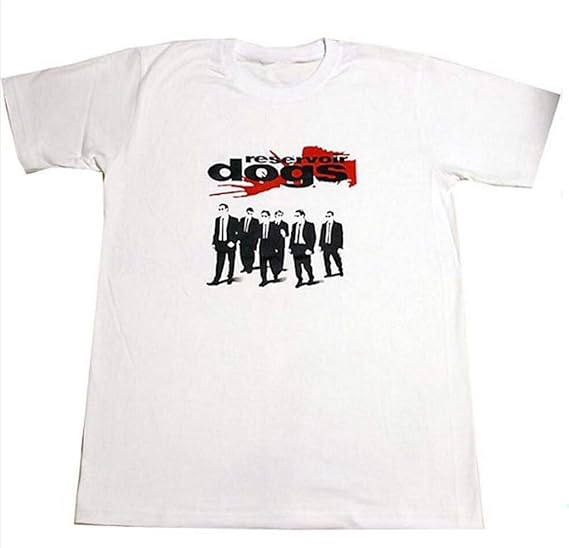 Amazon Topoi Reservoir Dogs レザボア ドッグス プリントｔシャツ ムービーｔシャツ ホワイト ズは短めワンピースにとしても人気 Tシャツ カットソー 通販