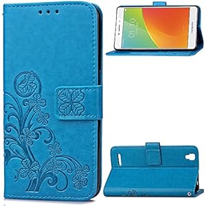 Oppo A53 Case Leather, Ecoway Clover embossed Patterned ...