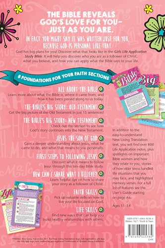 NLT Girls Life Application Study Bible (LeatherLike, Seafoam Teal/Pink Flowers) NLT Girls Life Application Study Bible (LeatherLike, Seafoam Teal/Pink Flowers) NLT Girls Life Application Study Bible (LeatherLike, Seafoam Teal/Pink Flowers) Imitation Leather