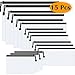 Selizo 15 Pcs Plastic Zip Folder File Pouch Paper Document Bags Storage with 6 Assorted Size