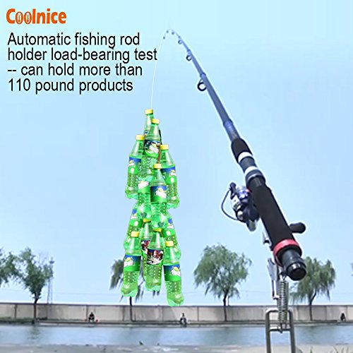 Automatic Spring Fishing Rod Holder for Ground Support Stand, Full Stainless Steel & Folding, Great for Bank Fishing on Lakes & Streams Sports & Outdoors, Sports & Fitness, Hunting & Fishing, Fishing
