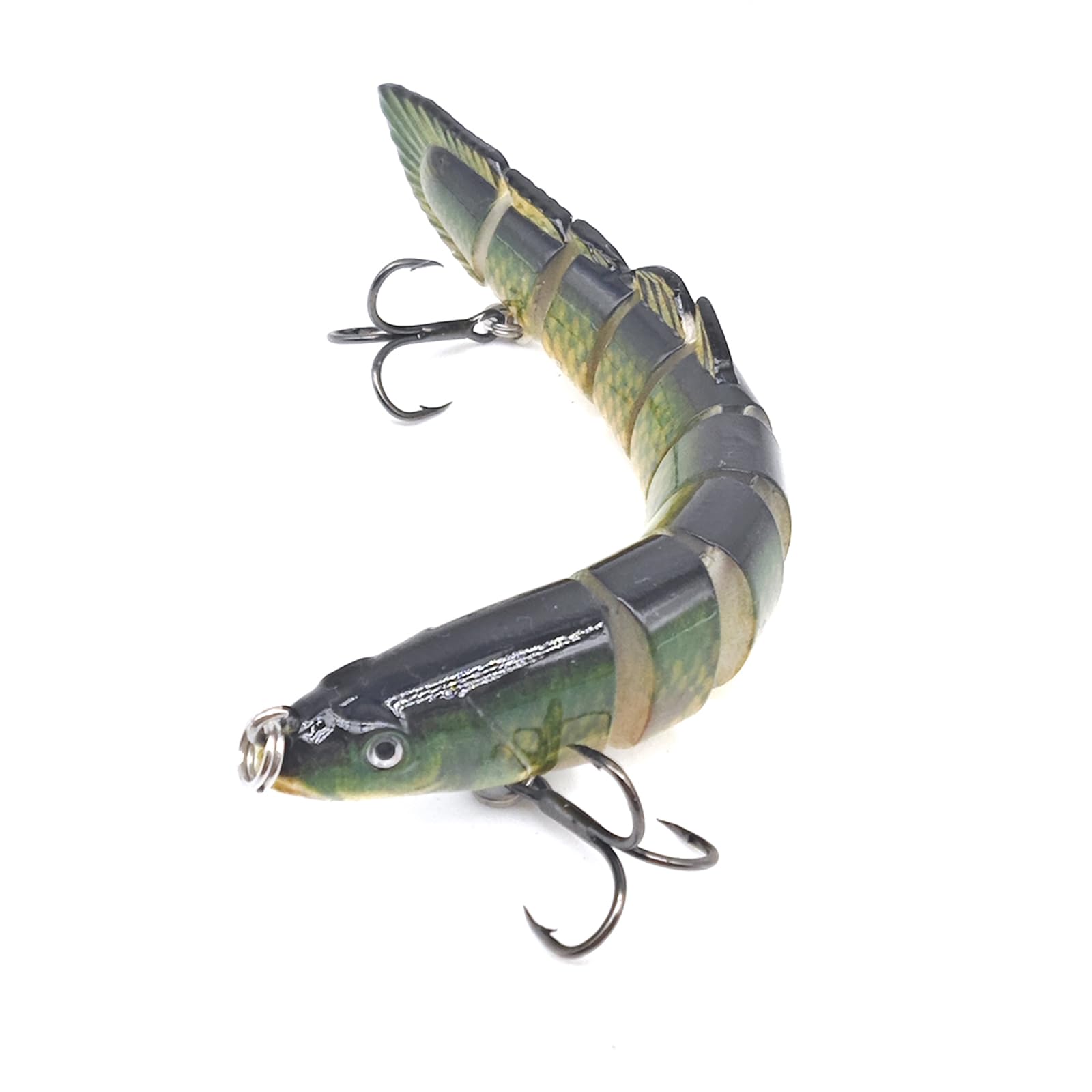 TUXIBIN Fishing Lures, Multi Jointed Pike Lure, Sea Fishing Lures for Bass Perch Trout, Swimbaits Slow Sinking Bionic Swimming Lures, Artificial Bait, Spinning Bait, Pike Fishing Lures