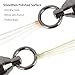 Dr.Fish 20 Packed Ball Bearing Swivel 100% Copper Stainless Steel Welding Rings Black Nickel Finish Super High Strength Saltwater Big Game Fishing