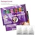 Hair Chalk - Metallic Glitter Temporary Hair Color - Edge Chalkers - No Mess - Built in Sealant - Works on All Hair Colors - Color Essentials Set (6 Count) By SySrion (6 colors)