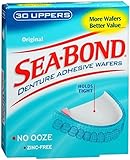 SEA-BOND Denture Adhesive Wafers Uppers Original 30 Each