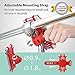 Universal Bike Stem Phone Mount, Bicycle Handlebar Cell Phone Holder for iPhone 8 7 6S Plus 5 SE Samsung Galaxy S8 S7 Note 6, 4 to 6 Inch Android Smartphone, Bike Tie Pro - Red