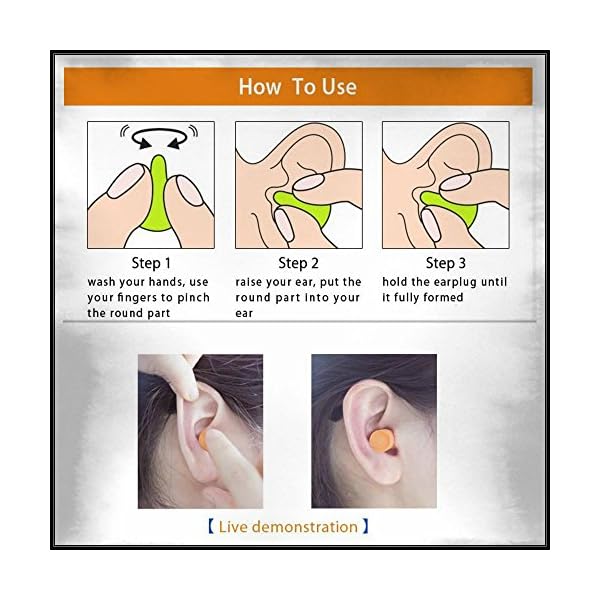 Hearing-Protection-Disposable-Foam-Earplugs-Set-By-Soft-Safe–Perfect-Steady-Fit–32db-Sound-Suppression–50-Individually-Wrapped-Pairs–Ideal-For-Sleeping-Musicians-Workers-More–Orange Hearing-Protection-Disposable-Foam-Earplugs-Set-By-Soft-Safe–Perfect-Steady-Fit–32db-Sound-Suppression–50-Individually-Wrapped-Pairs–Ideal-For-Sleeping-Musicians-Workers-More–Orange