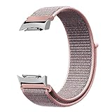 For Gear S2 Band, Fintie Nylon Sport Loop Replacement Strap Bands with Adjustable Closure for Samsung Gear S2 SM-R720 / SM-R730 Smart Watch - Pink Sand