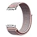 for Gear S2 Band, Fintie Nylon Sport Loop Replacement Strap Bands with Adjustable Closure for Samsung Gear S2 SM-R720 / SM-R730 Smart Watch - Pink Sand