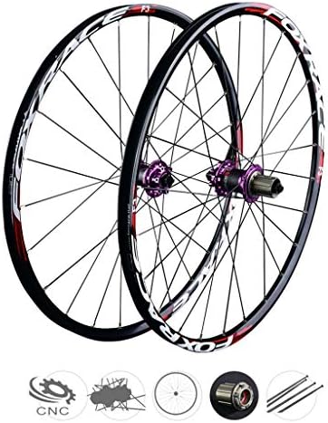 Sn 26インチ 自転車用ホイールセット カーボンファイバー Vブレーキ クイックリリース Mtb ハイブリッド サイクリングホイール 穴 ディスク B 10 27 5inch 9 Color Size 100mm セール商品 速度 8