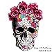ARTEM 10.2X7.1inch Mosaics Rose Skeleton Sticker Thermal Transfer Patches for Clothes Patch DIY T-Shirt Hoodies and Denim Jacket