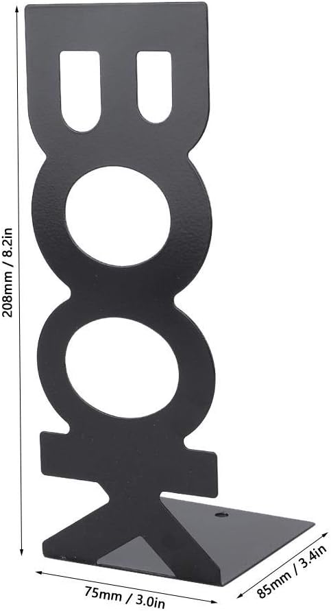 Fydun 2PCS Book Ends Characters Shape Book Stand Book Shelf Holder Metal Book Stopper for Books/Movies/CDs School Home Decor(208mm) - Image 5