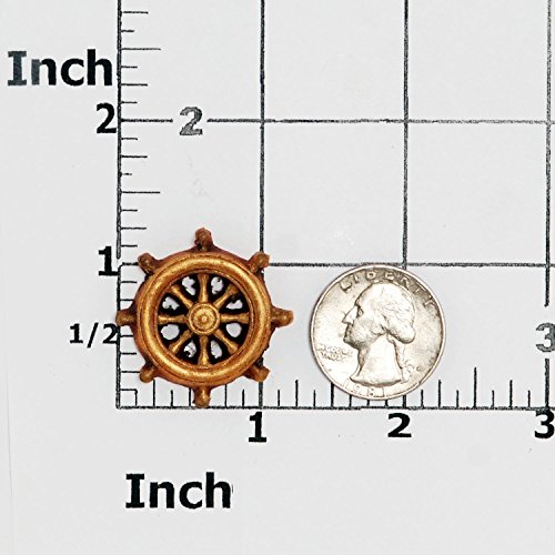 Small Captians Ship Wheel Silicone Mold Food Safe Fondant, Resin, Polymer Clay, Jewelry, Craft Mold