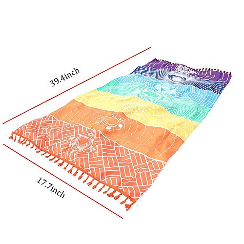  Beach Mat Clearance , Hot Rainbow Beach Mat Mandala Blanket Wall Hanging Tapestry Stripe Towel Yoga by Little Story - Thumbnail 4