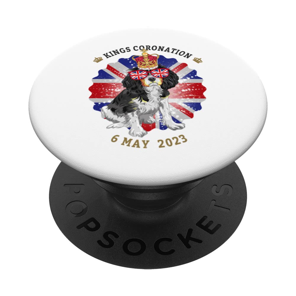Kings Coronation Costume Idea For Kids & Union Jack Flag PopSockets Swappable PopGrip