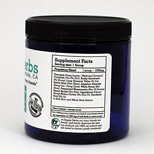 Doggie Herbs AntiInflammatory for Dogs w Turmeric (Curcumin) Human Grade Dog Canine Health