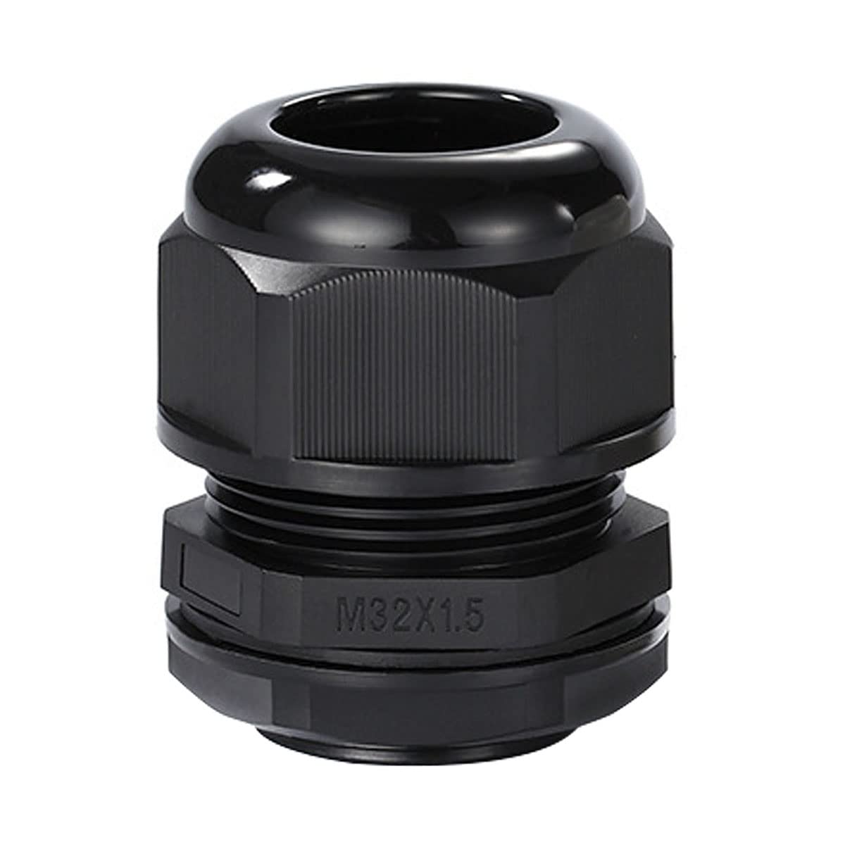 Meccion M32 Cable Gland 5 Pack IP68 Waterproof Nylon Cable Connectors with Locknut and Washer, Suitable for 18mm - 25mm Cables
