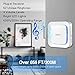 CINBOS Door Alarm for Home/Office,Wireless Door Open Chime Range 656 Feet/52 Chimes/4 Level Volume/LED Indicator Home Security Window Entry Alert Doorbell (2 Sensor + 2 Receiver)