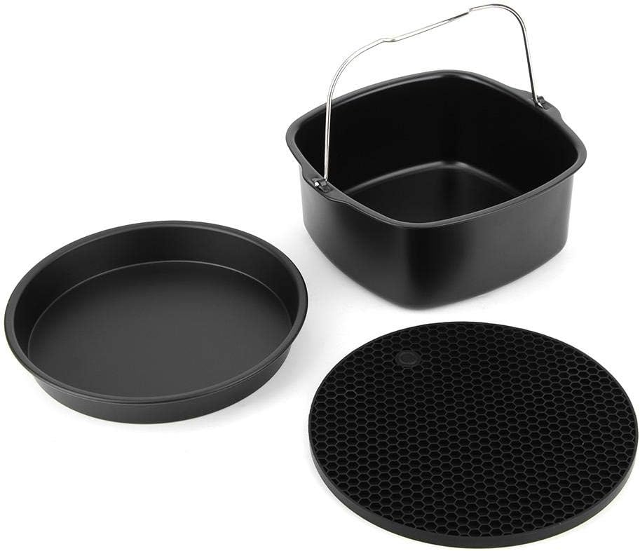 Neufday Fryer Accessories,5Pcs/Set Pot Pan Steaming Rack Fryer Parts Accessories Kit Set Fit for Philips Air Fryer