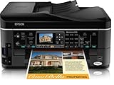 Epson WorkForce 645 Wireless All-in-One Color Inkjet Printer, Copier, Scanner, Fax, iOS/Tablet/Smartphone/AirPrint Compatible (C11CB86201)