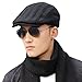 Mens Winter Wool Newsboy Cap Fitted Ivy Flat Cap Cold Weather Hats Lined SIGGI