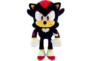 Gavya Sonic Plush Doll,12 inch The Hedgehog 2 The Movie Knuckles Toy, Shadow Stuffed Animals Plush Pillow, Gift for Kids (Black)