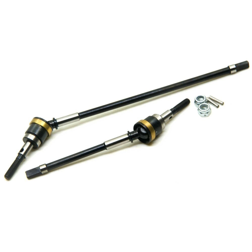 AXspeed HD Steel Front Axle CVD Drive Shafts Set For 1/10 RC Crawler Axial Wraith Pack of 2