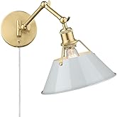 Golden Lighting 3306-A1W BCB-DB Orwell - 1 Light Articulating Wall Sconce in Transitional Style - 9 Inches high by 10 Inches 
