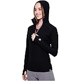 MERIWOOL Women’s Base Layer Hoodie Lightweight Merino Wool Long Sleeve Thermal