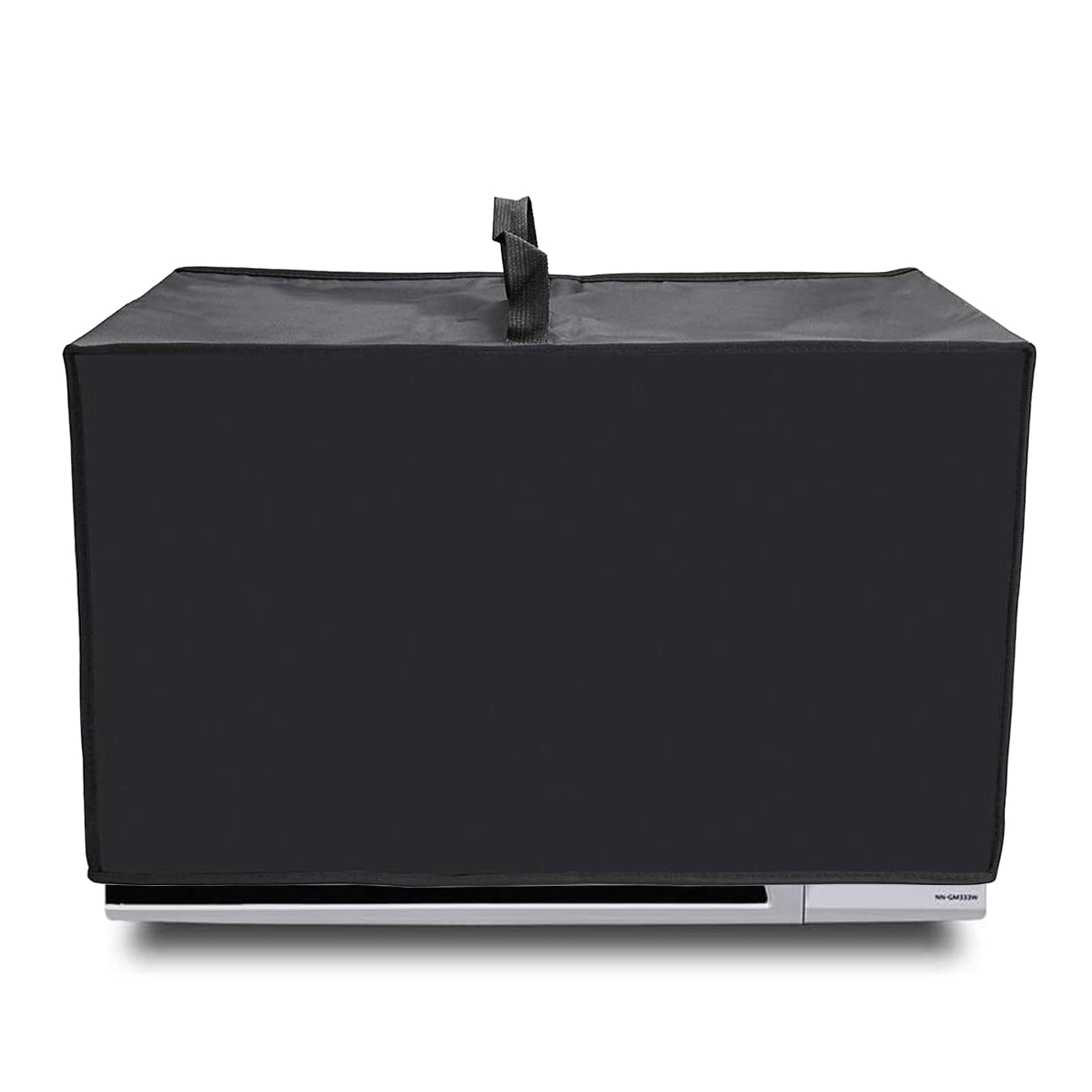 Photo 1 of WISDING Heat-Resistant Waterproof Dust-Proof Microwave Oven Grill Cover Protector Nylon Fabric Microwave Oven Dust Cover Case Protections for Toaster Oven Black