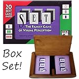 Set Playing Card Game in Wooden Protective Box